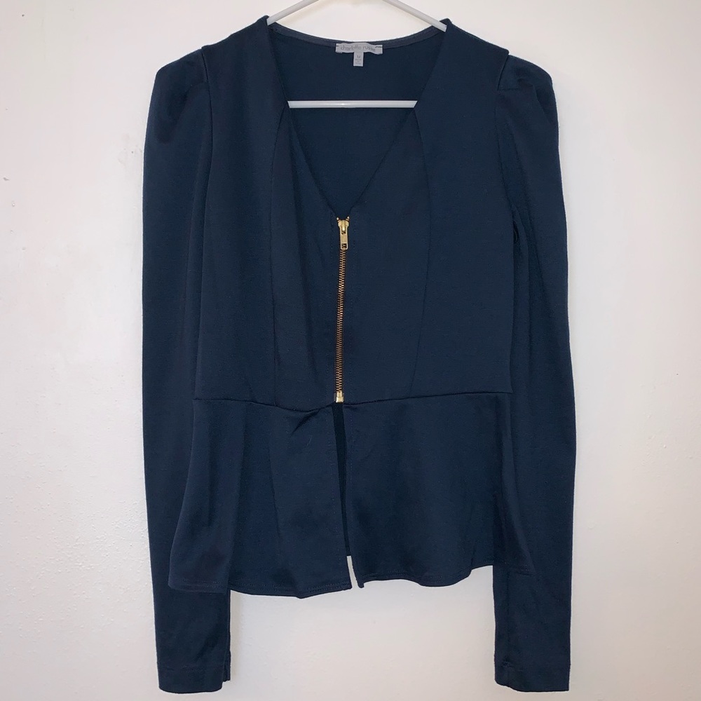 Charlotte Russe- Peplum Long-Sleeve Top